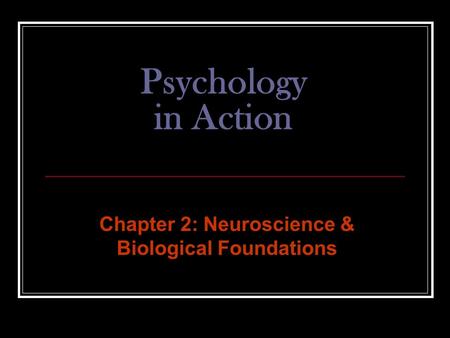 Chapter 2: Neuroscience & Biological Foundations