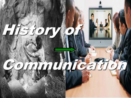 History of Communication. Objectives The student will be able to… The student will be able to… 1.Define “Communication.” 2.Define “Symbol.” 3.Understand.
