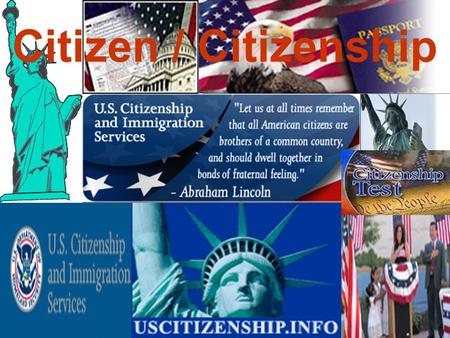 FMS Citizen / Citizenship FMS Colony / Colonization.