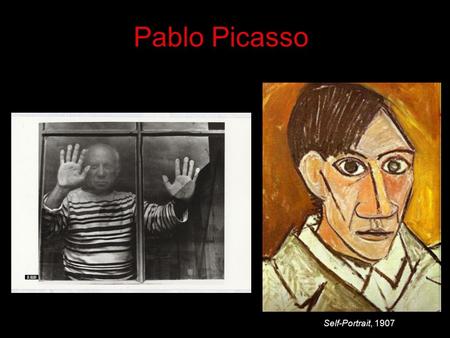 Pablo Picasso Self-Portrait, 1907.