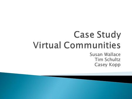 Susan Wallace Tim Schultz Casey Kopp.  Organization Identification  Company goals, culture, and challenges  Social Media implications  Challenges.