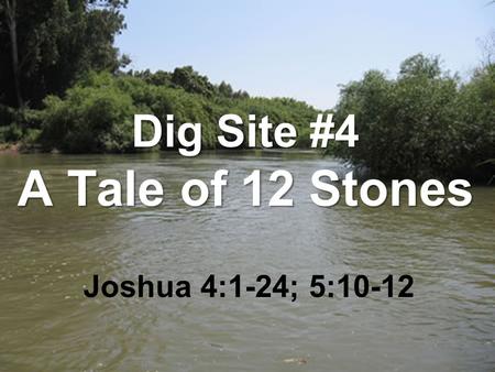 Dig Site #4 A Tale of 12 Stones