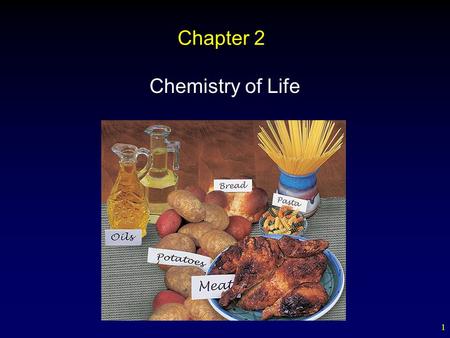 Chapter 2 Chemistry of Life.