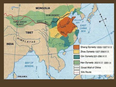 Ancient China. Chronological Context 5000 BCE: Farm 4500 BCE: Millet 3500 BCE: Soybeans 2000 BCE: Rice 1700 – 1027 BCE: Shang Dynasty 1027 – 256 BCE: