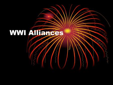 WWI Alliances. M.A.I.N. Causes of WWI Militarism A country builds up its weapons and military May not use it Alliance System Countries agree to help each.