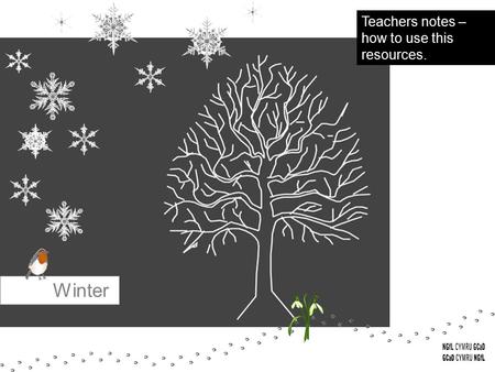 Winter Teachers notes – how to use this resources.