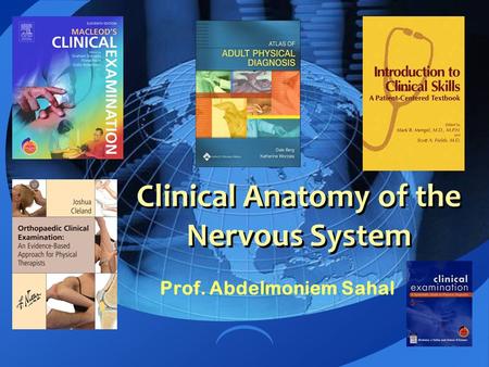 Clinical Anatomy of the Nervous System Prof. Abdelmoniem Sahal.