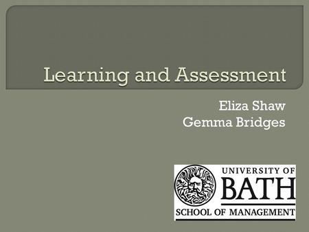 Eliza Shaw Gemma Bridges. 1. Engineering & Design 2. Humanities & Social Sciences 3. Management 4. Science.