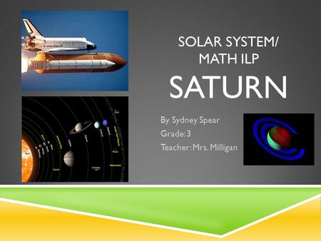 Solar SYSTEM/ MATH ILP SATURN