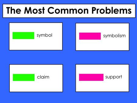 Supportsymbolismsymbolclaim The Most Common Problems.