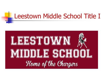 Leestown Middle School Title I. What is Title 1? It is a federal formula grant. It is the largest federal grant the Fayette County Public Schools receives.