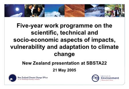 Click to edit Master title style Five-year work programme on the scientific, technical and socio-economic aspects of impacts, vulnerability and adaptation.