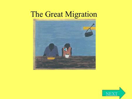 The Great Migration NEXT. Introduction This is an interactive presentation dealing with the Great Migration that occurred in American history in the early.