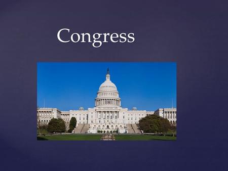 { Congress Congress. I. Reapportionment A. Every 10 years the nation conducts a census. B. The census determines how many representatives each state receives.