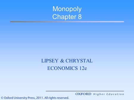 LIPSEY & CHRYSTAL ECONOMICS 12e