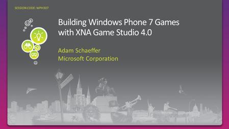 Adam Schaeffer Microsoft Corporation SESSION CODE: WPH307.