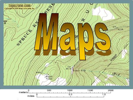 What is a map? A Map is a two or three-dimensional model or representation of the Earth’s surface. 2-Dimensional map.
