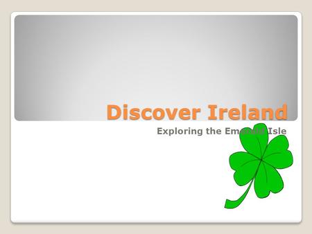 Discover Ireland Exploring the Emerald Isle. How to Get There Direct Flights from North America Use a tour guide Explore on your own Ferry over from the.