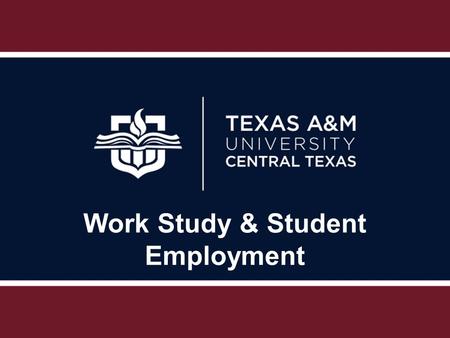 Work Study & Student Employment. Work Study Programs Federal & State Work Study Provides part-time employment for undergraduate and graduate students.