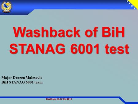 Washback of BiH STANAG 6001 test
