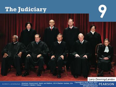 9 The Judiciary Larry Downing/Landov