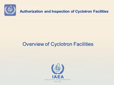 Overview of Cyclotron Facilities