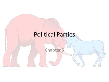 Political Parties Chapter 5.