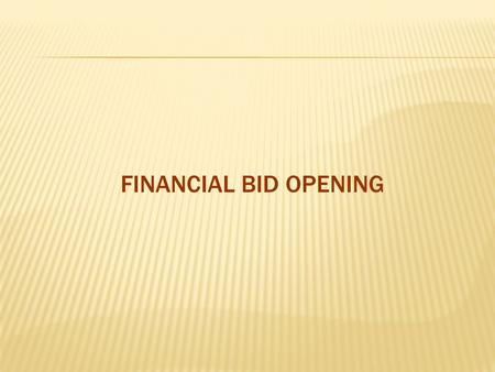 FINANCIAL BID OPENING. Tender creator logs in 1. Dept user logs in with login id and password 2. Click Login.