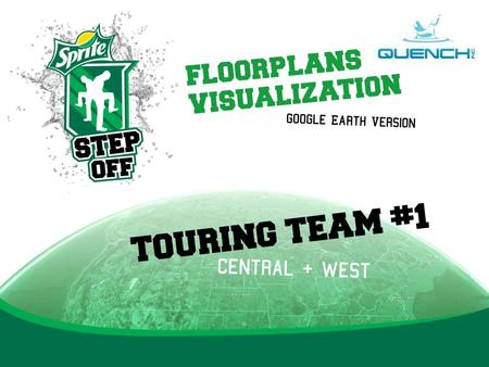 TOURING TEAM #1 Central + west Google Earth Version floorplans visualization.