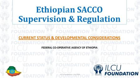 Ethiopian SACCO Supervision & Regulation