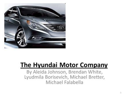The Hyundai Motor Company