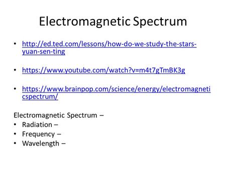 Electromagnetic Spectrum  yuan-sen-ting  yuan-sen-ting.