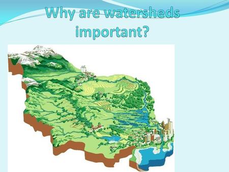 Why are watersheds important?