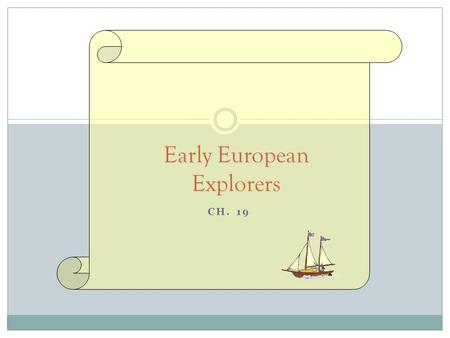 Early European Explorers