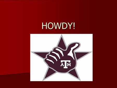 HOWDY!. And thank you for your interest in becoming an Aggie Student Athletic Trainer! The following information should help you with your application.