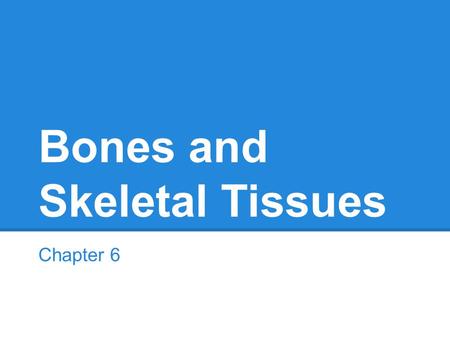 Bones and Skeletal Tissues Chapter 6. Classification of Bones ●Axial Skeleton ●Appendicular skeleton.