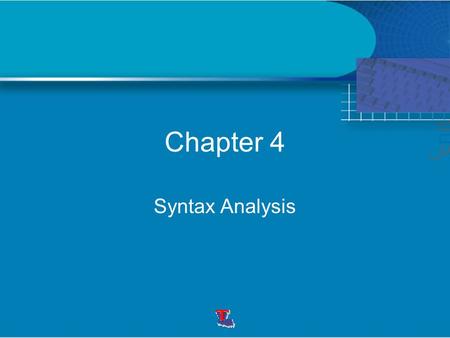 Chapter 4 Syntax Analysis. Syntax Error Handling Example: 1. program prmax(input,output) 2. var 3. x,y:integer; 4. function max(i:integer, j:integer)