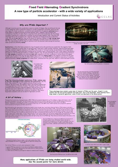 The ISIS strong focusing synchrotron also at the Rutherford Appleton Laboratory. Note that ISIS occupies the same hall as NIMROD used to and re- uses some.