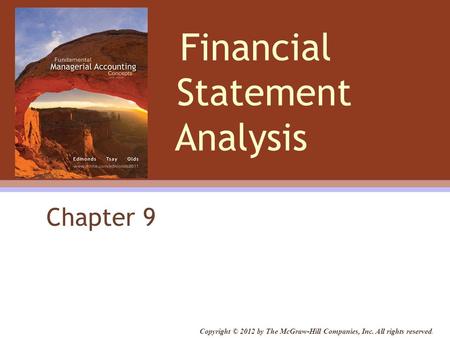 Chapter 9: Financial Statement Analysis