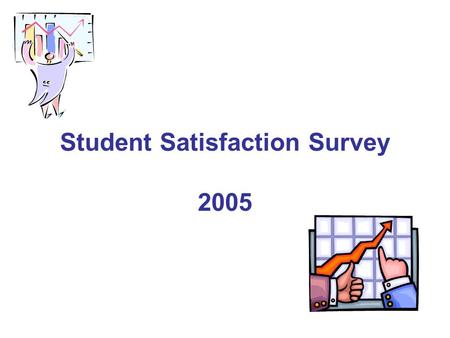 Student Satisfaction Survey 2005. Administered to 213 randomly selected lecture & lab courses, including courses from all campuses and all levels (response.