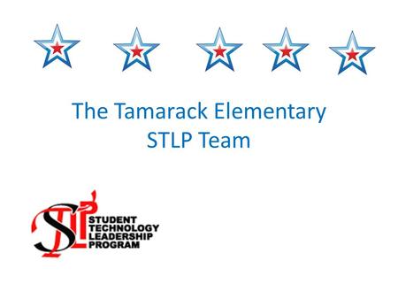The Tamarack Elementary STLP Team. Regional Projects for Showcase Our 13 member team consisted of 4 showcase project groups. Take a look at our projects.