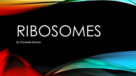 Ribosomes By Danielle Bistran.