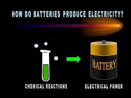 Batteries use chemical reactions to produce electricity, but how do the chemical reactions work? Chemicals used in batteries can do two things: i) release.