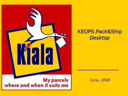 KEOPS.Pack&Ship Desktop June, 2008. 2 KEOPS KEOPS.Pack&Ship Desktop is a software toolkit you can integrate into your Warehouse Management System to :