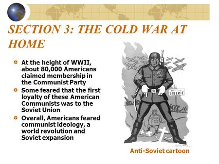 SECTION 3: THE COLD WAR AT HOME