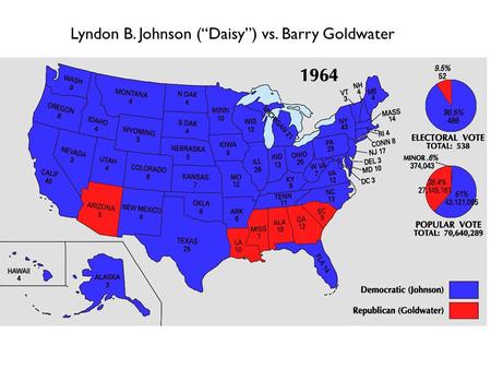Lyndon B. Johnson (“Daisy”) vs. Barry Goldwater. Ronald Reagan (“America’s Back”) vs. Walter Mondale.