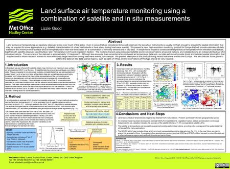 1.Introduction Abstract Land surface air temperatures are sparsely observed in situ over much of the globe. Even in areas that are considered to be well.