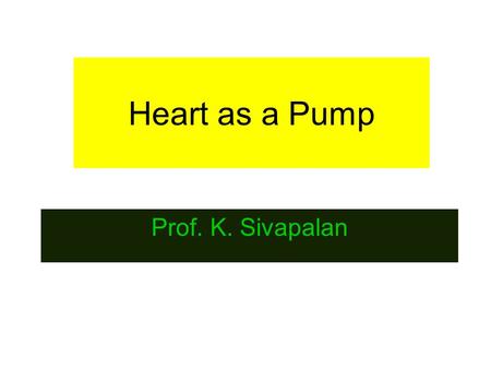 Heart as a Pump Prof. K. Sivapalan. 2013 Mechanical properties 2 Mechanical properties of cardiac muscle. Contraction is sliding of actin on myosin filaments.