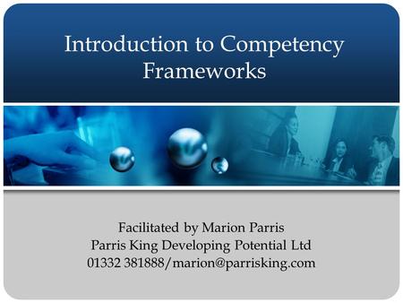 Introduction to Competency Frameworks
