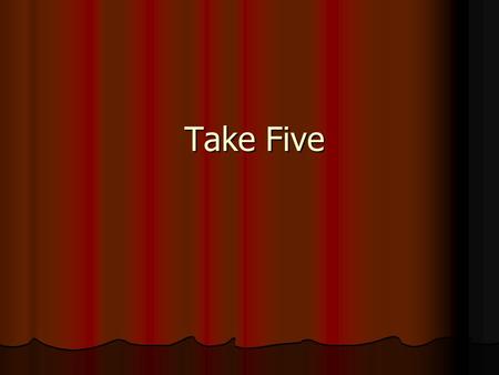 Take Five Take Five. What does the following statement refer to? “We have the wolf by the ears and we can neither hold him, nor let him go.”